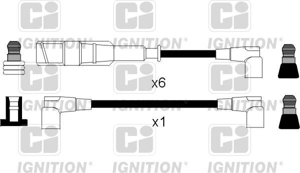 Quinton Hazell XC462 - Augstsprieguma vadu komplekts www.autospares.lv