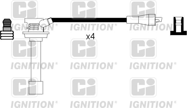 Quinton Hazell XC410 - Augstsprieguma vadu komplekts www.autospares.lv