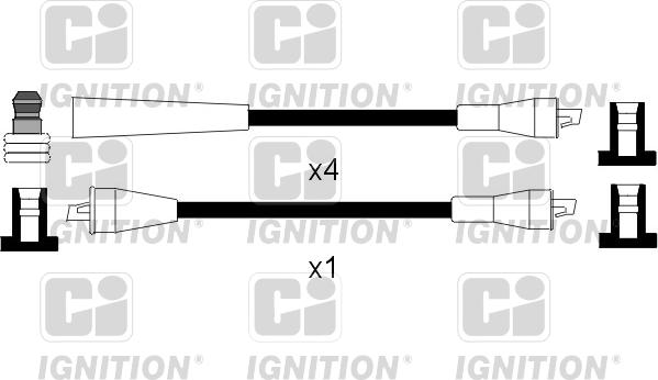 Quinton Hazell XC411 - Augstsprieguma vadu komplekts www.autospares.lv