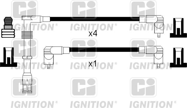 Quinton Hazell XC438 - Augstsprieguma vadu komplekts www.autospares.lv