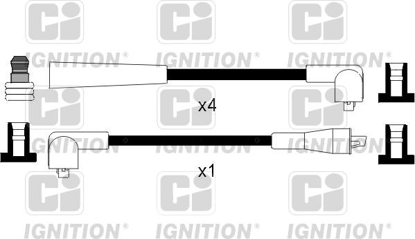 Quinton Hazell XC421 - Augstsprieguma vadu komplekts www.autospares.lv