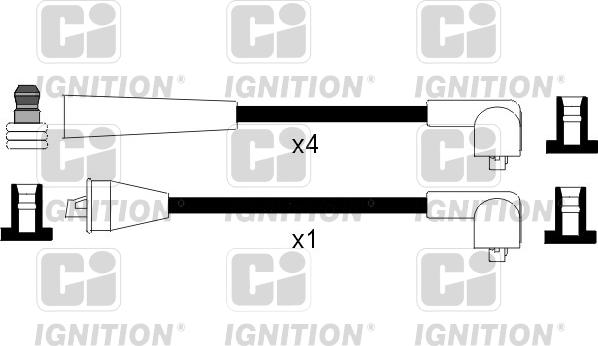 Quinton Hazell XC502 - Augstsprieguma vadu komplekts www.autospares.lv