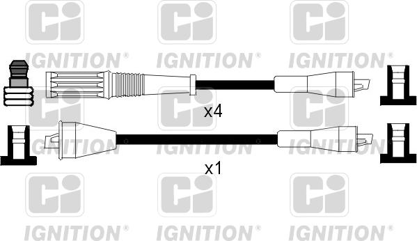 Quinton Hazell XC583 - Augstsprieguma vadu komplekts www.autospares.lv