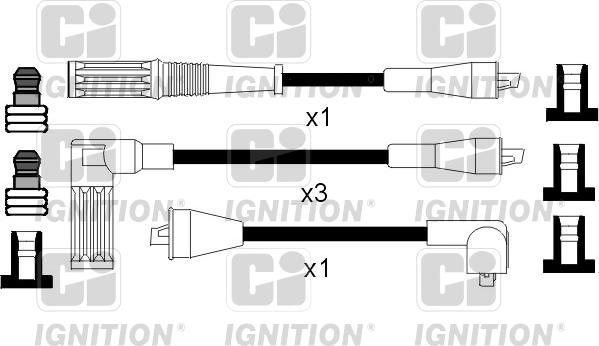 Quinton Hazell XC582 - Augstsprieguma vadu komplekts www.autospares.lv