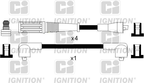 Quinton Hazell XC539 - Augstsprieguma vadu komplekts www.autospares.lv