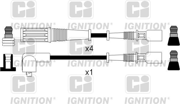 Quinton Hazell XC535 - Augstsprieguma vadu komplekts www.autospares.lv