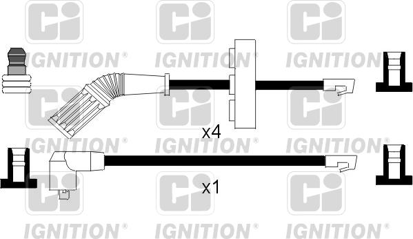 Quinton Hazell XC532 - Augstsprieguma vadu komplekts www.autospares.lv