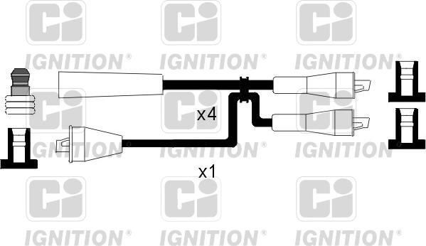 Quinton Hazell XC523 - Augstsprieguma vadu komplekts www.autospares.lv