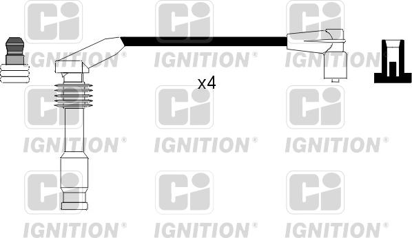 Quinton Hazell XC647 - Augstsprieguma vadu komplekts www.autospares.lv