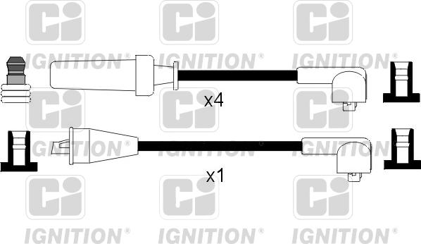 Quinton Hazell XC617 - Augstsprieguma vadu komplekts www.autospares.lv