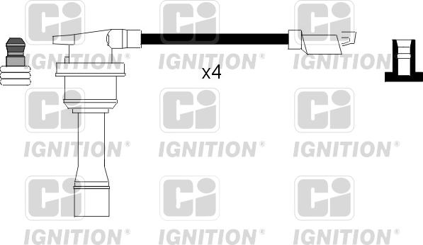 Quinton Hazell XC678 - Augstsprieguma vadu komplekts www.autospares.lv