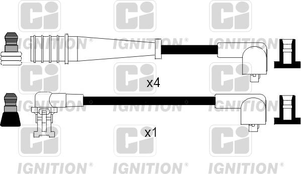 Quinton Hazell XC145 - Augstsprieguma vadu komplekts www.autospares.lv