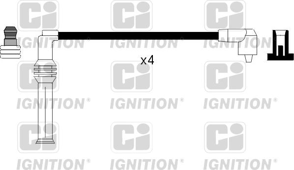 Quinton Hazell XC1045 - Augstsprieguma vadu komplekts www.autospares.lv