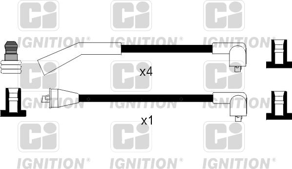 Quinton Hazell XC1069 - Augstsprieguma vadu komplekts www.autospares.lv