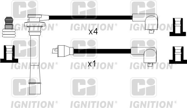 Quinton Hazell XC1061 - Augstsprieguma vadu komplekts www.autospares.lv