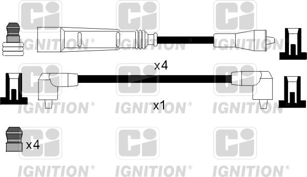 Quinton Hazell XC1063 - Augstsprieguma vadu komplekts www.autospares.lv