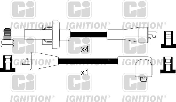 Quinton Hazell XC1067 - Augstsprieguma vadu komplekts www.autospares.lv