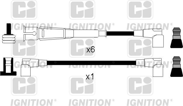 Quinton Hazell XC1019 - Augstsprieguma vadu komplekts www.autospares.lv