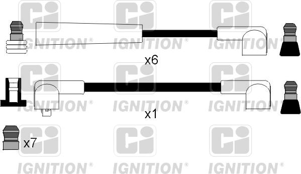 Quinton Hazell XC1015 - Augstsprieguma vadu komplekts www.autospares.lv