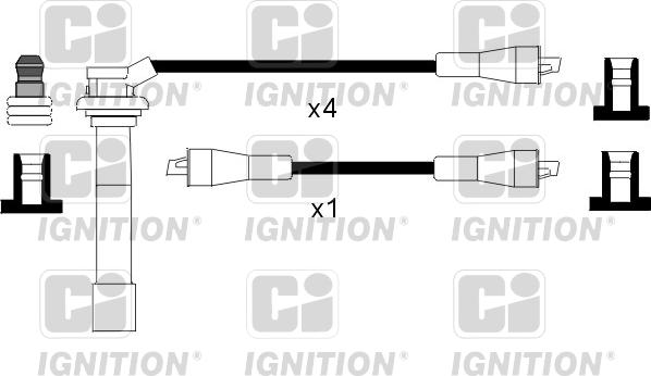 Quinton Hazell XC1018 - Augstsprieguma vadu komplekts www.autospares.lv