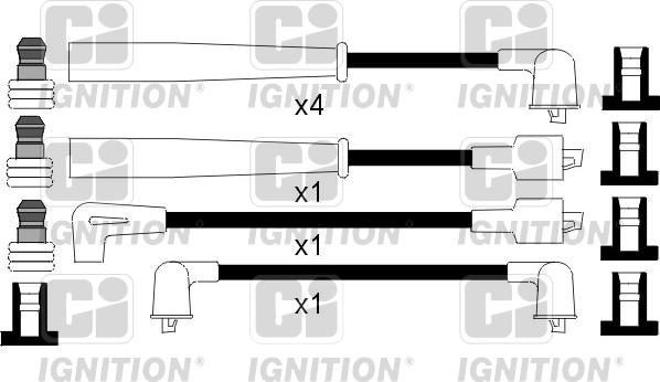 Quinton Hazell XC1085 - Augstsprieguma vadu komplekts www.autospares.lv