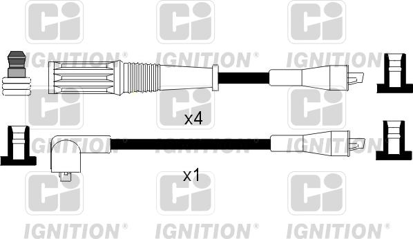 Quinton Hazell XC1086 - Augstsprieguma vadu komplekts www.autospares.lv