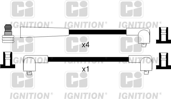 Quinton Hazell XC1082 - Augstsprieguma vadu komplekts www.autospares.lv