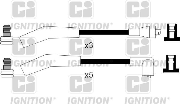 Quinton Hazell XC1031 - Augstsprieguma vadu komplekts www.autospares.lv