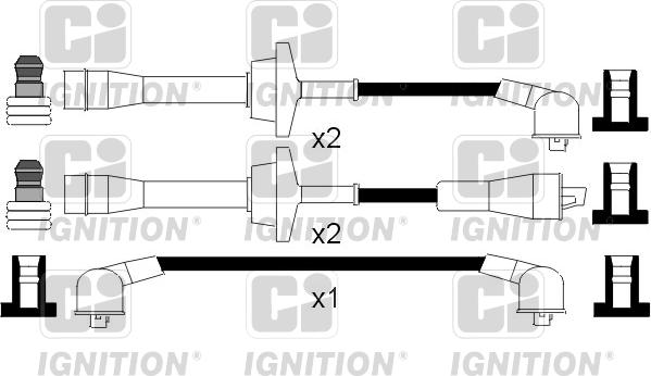 Quinton Hazell XC1029 - Augstsprieguma vadu komplekts www.autospares.lv