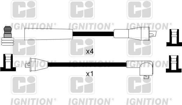 Quinton Hazell XC1025 - Augstsprieguma vadu komplekts www.autospares.lv