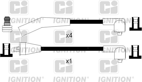 Quinton Hazell XC1022 - Комплект проводов зажигания www.autospares.lv