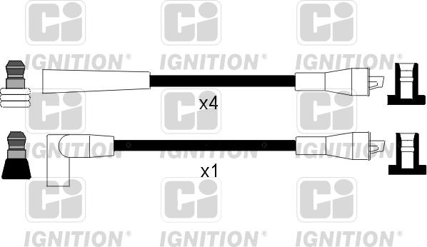 Quinton Hazell XC1071 - Augstsprieguma vadu komplekts www.autospares.lv