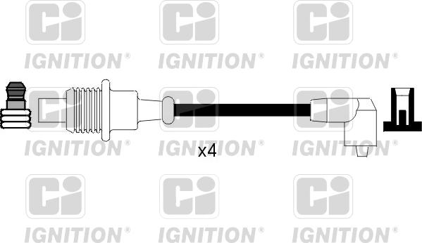 Quinton Hazell XC1077 - Augstsprieguma vadu komplekts www.autospares.lv