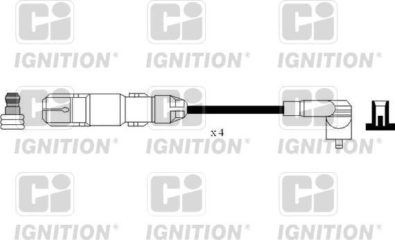 Quinton Hazell XC1194 - Augstsprieguma vadu komplekts www.autospares.lv