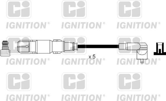 Quinton Hazell XC1195 - Augstsprieguma vadu komplekts www.autospares.lv