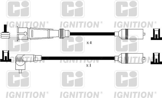 Quinton Hazell XC1142 - Augstsprieguma vadu komplekts www.autospares.lv