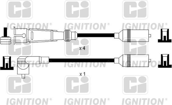 Quinton Hazell XC1159 - Augstsprieguma vadu komplekts www.autospares.lv