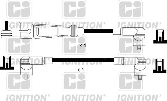 Quinton Hazell XC1151 - Augstsprieguma vadu komplekts www.autospares.lv