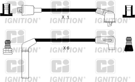 Quinton Hazell XC1165 - Augstsprieguma vadu komplekts www.autospares.lv