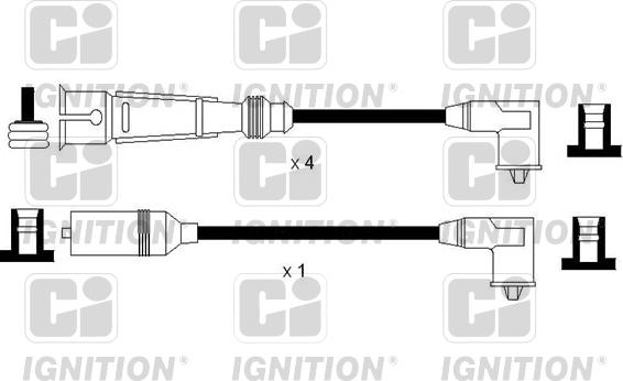 Quinton Hazell XC1160 - Augstsprieguma vadu komplekts www.autospares.lv