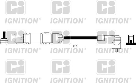 Quinton Hazell XC1162 - Augstsprieguma vadu komplekts www.autospares.lv