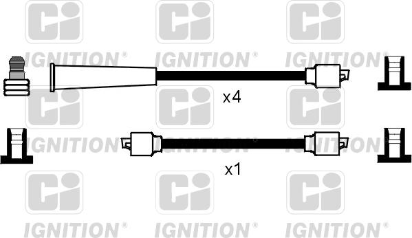 Quinton Hazell XC1117 - Augstsprieguma vadu komplekts www.autospares.lv