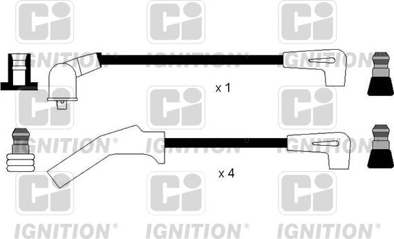 Quinton Hazell XC1132 - Augstsprieguma vadu komplekts www.autospares.lv