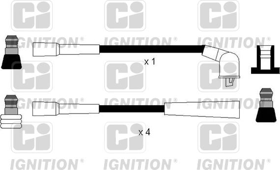 Quinton Hazell XC1174 - Augstsprieguma vadu komplekts www.autospares.lv