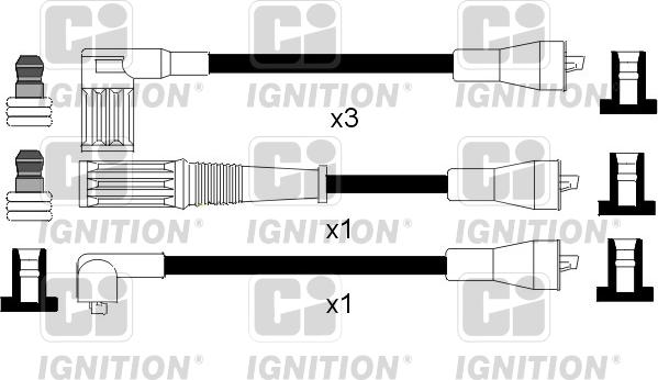 Quinton Hazell XC181 - Augstsprieguma vadu komplekts www.autospares.lv