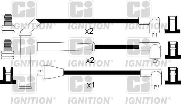 Quinton Hazell XC893 - Augstsprieguma vadu komplekts www.autospares.lv