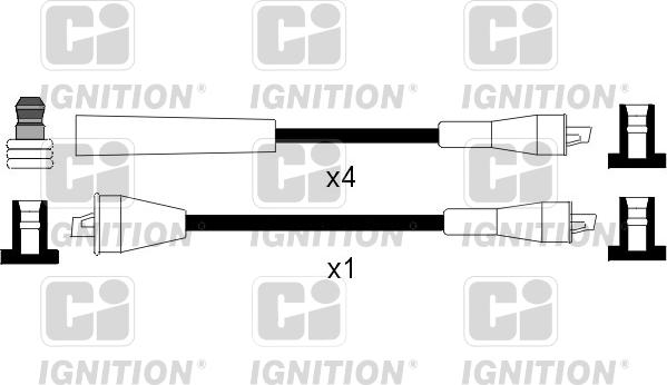 Quinton Hazell XC846 - Augstsprieguma vadu komplekts www.autospares.lv