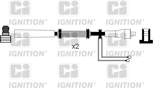 Quinton Hazell XC854 - Augstsprieguma vadu komplekts www.autospares.lv