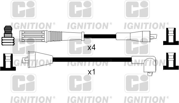 Quinton Hazell XC852 - Augstsprieguma vadu komplekts www.autospares.lv