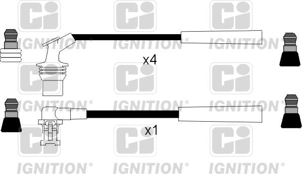 Quinton Hazell XC866 - Augstsprieguma vadu komplekts www.autospares.lv